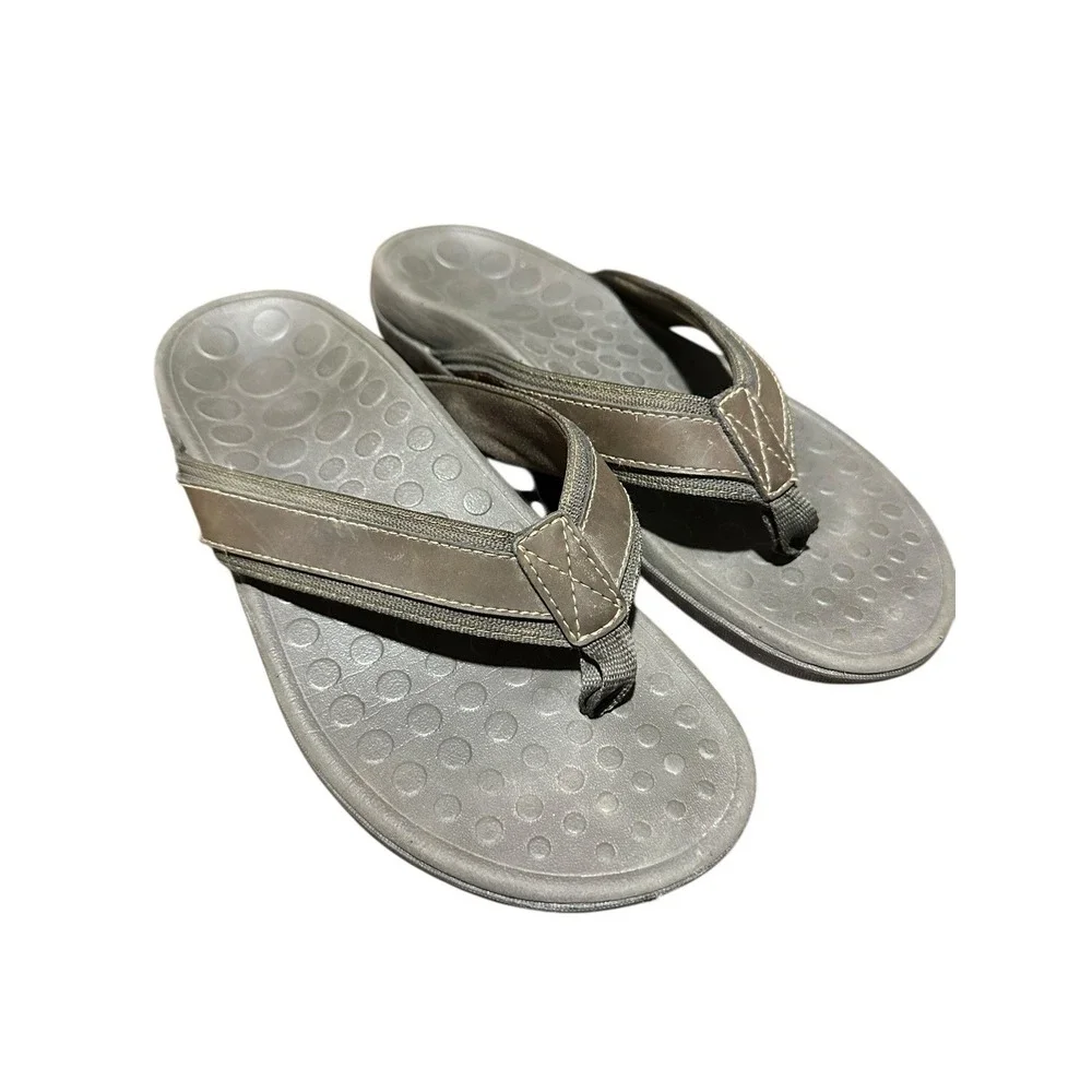 VIONIC Tide II Thong Flip Flop Sandals Size 9 WOMENS Shoes‎ Brown #S8-5